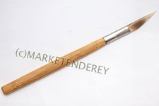 POLIERSTEIN, Achatpolierer, Achat in Messerform, mit Holzheft, Nagelneu!