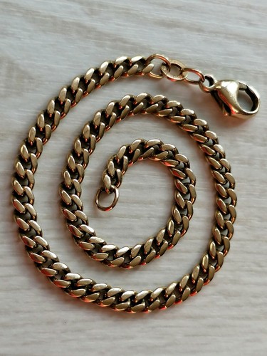 Gold armband panzekette - gold,