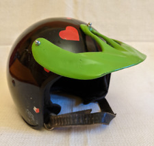 Moped Helm Motorrad gebraucht DDR ? Sturzhelm 1980 mit  Schild Simson Schwalbe
