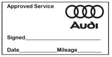 Audi Werkstatt Service Wartung Stempel (47 x 18mm)