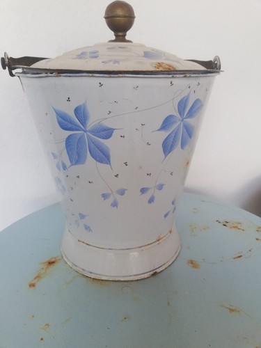 Alter emaille eimer - emaille,