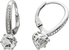 Ohrringe silber 925 weiße - 925,