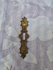 Beschläge Gründerzeit Schlüsselschild Messing für Türen Antiker Möbel