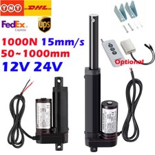 12V 24V 1000N Elektrischer Linearantrieb 50~1000mm Linearmotor IP65 Fast 15mm/s