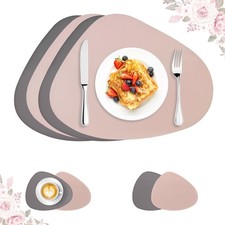 4er Set Tischsets Abwaschbar