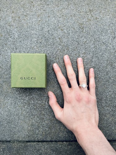 Gucci logo heart ring 925 - gucci,