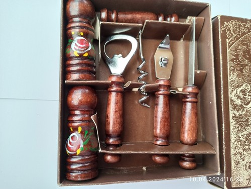 Vintage wein bar set rustikal - vintage,