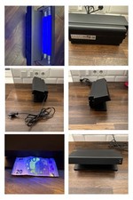 UV Geldscheinprüfer Banknotenprüfer Falschgeld-Detektor MD-1782GS 230V Lampe