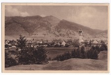 AK Oberammergau mit Aufacker, aus 1921, gelaufen