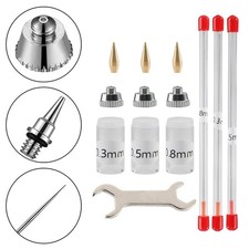 11x Airbrush Düsen Kits Airbrush Ersatzteile Zubehör für Ersatzteile