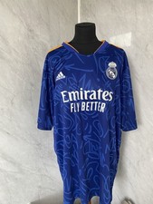 Adidas Real Madrid Away Fußball Trikot 2021-22 Größe 4XL Pit to Pit 24 inches 