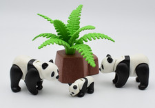 Playmobil Geobra Tierfiguren Panda Familie. Zoo. Dschungelsafari. Wildlife