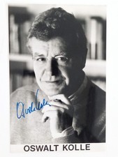 Oswalt Kolle - Drehbuchautor - original Autogramm - ca. 15x10cm - Autogrammkarte