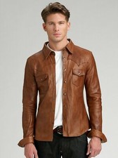 Neu Herren Brown Vintage Leder