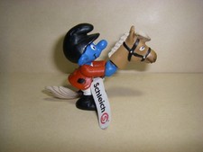 20743 Springreiter Schlumpf Schleich Peyo Made in Germany Schlümpfe Smurfs