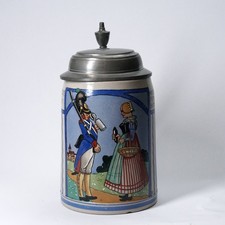 Jugendstil 1/2l Bierkrug Franz