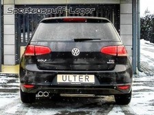 Ulter Sportauspuff VW Golf 7 1.4l TSI 2x70mm rund eingerollt abgeschrägt