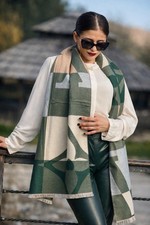 Luxus Schal Halstuch Grün