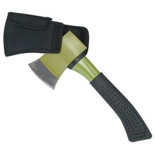 MIL-TEC Vollstahl Axt Beil mit Tasche Campingbeil Survival Outdoor Campingaxt