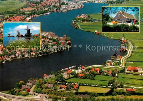 Zaanse schans fliegeraufnahme - schans,