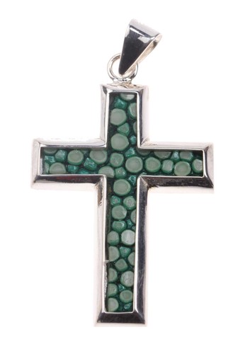 Rochenleder kreuz anhã - rochenleder, anhÃ¤nger