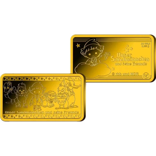Goldbarren sandmännchen und - sandmännchen,