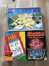 Gesellschaftsspiele Gebraucht: Spielesammlung (222 Spiele), Tabu Junior, Zocken