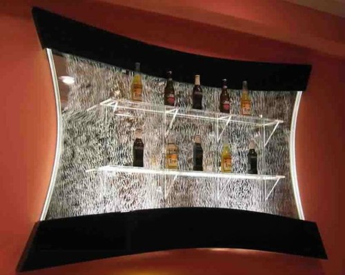 Led regal bar - wasser, wand