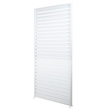 B-ware Aluminium Lamellenwand für Pergola MCW-N94 3x3m, 213x94cm, weiß
