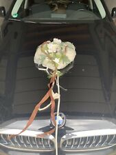 Hochzeitsschmuck Auto Blumenherz mit Saugnapf
