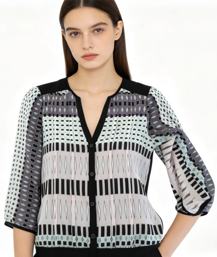 Damen seiden shirt - damen,