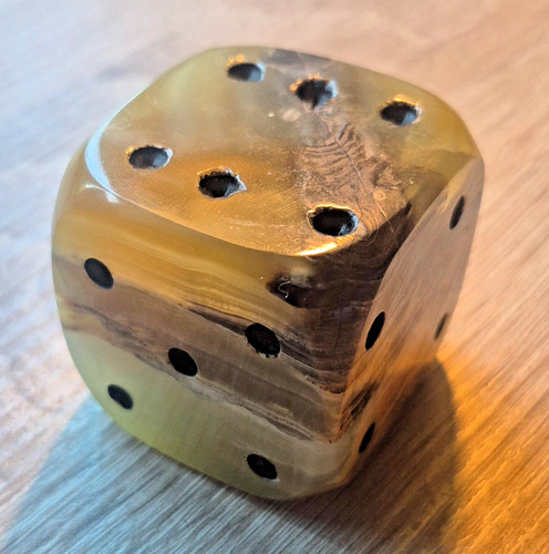 Würfel aus mehrfarbigen onyx - mehrfarbigen,