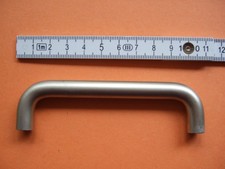 5 Möbelgriffe Stahl, ca. 11 cm, Lochabstand 10 cm 