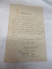 1924 Papstdorf ZEUGNIS mit