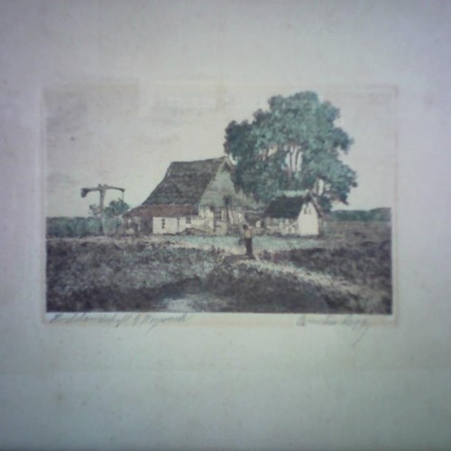 Heidelandschaft worpswede - b.,