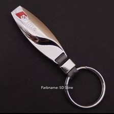 Leder Metall Schlüsselanhänger Logo Auto Schlüsselanhänger für Audi 