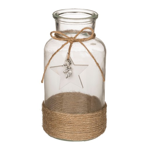 Ootb glas vase - ootb, jute