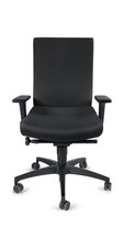 DAUPHIN Bürodrehstuhl mit Synchrontechnik schwarz 400-520 mm mit Armlehnen Tr...