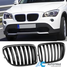 Kühlergrill Sport Grill Nieren für BMW X1 E84 09-15 glanz schwarz Einzelsteg