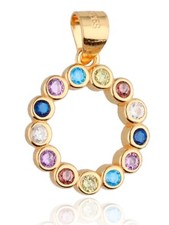 Kettenanhänger Gold Runde