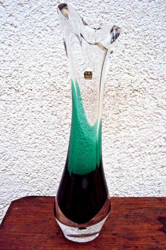 Wmf kristallvase mit etikett - wmf,