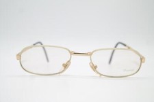 Vintage Brille Prestige  F 400 Faltbrille Gold Weiß Oval Brillengestell