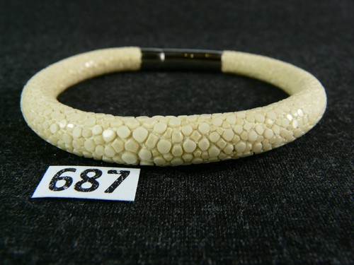 687 rochenleder armband mit - 687),
