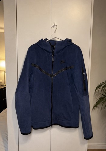 Nike tech fleece blau l - tech,