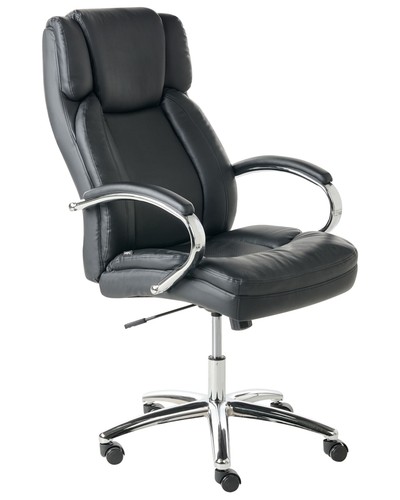 Chefsessel kunstleder schwarz - kunstleder,