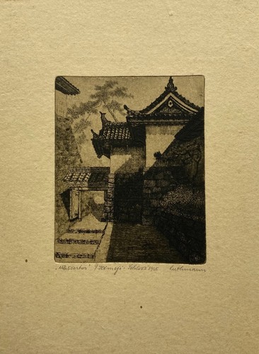 Radierung 1925 himeji - radierung,