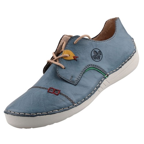 Rieker damen halbschuh blau - halbschuh,