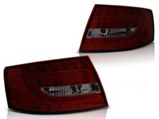 2x LED Lightbar Rückleuchten für Audi A6 C6 4F Limo Bj. 04-08 Rot/Smoke 7-PIN