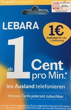 Lebara Prepaid Sim-Karte