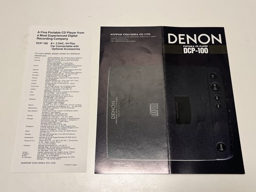 Denon dcp 100 original - denon, dcp-100